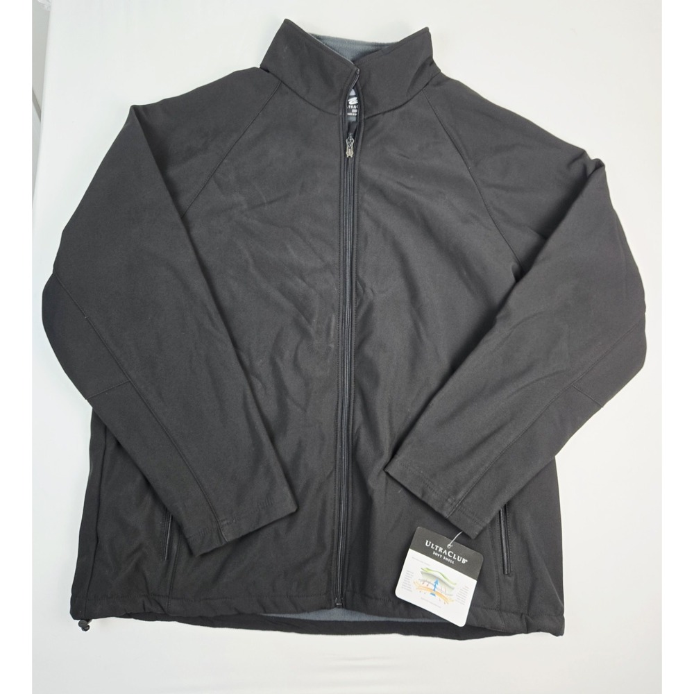 Ultra Club Soft Shell Jacket size 2XL NWT Mens black